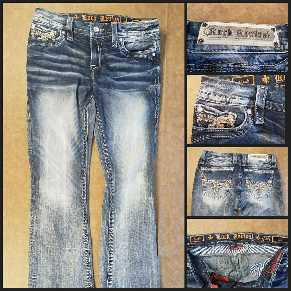 Rock Revival Aleah Distressed Jeans